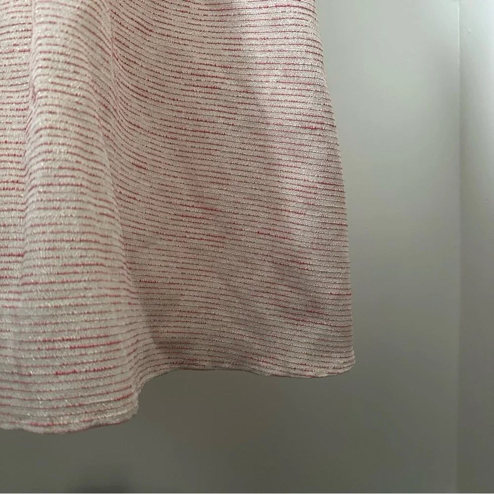 Aritzia Talula pink & cream striped strapless/spaghetti strap dress size 8 - Picture 5 of 6